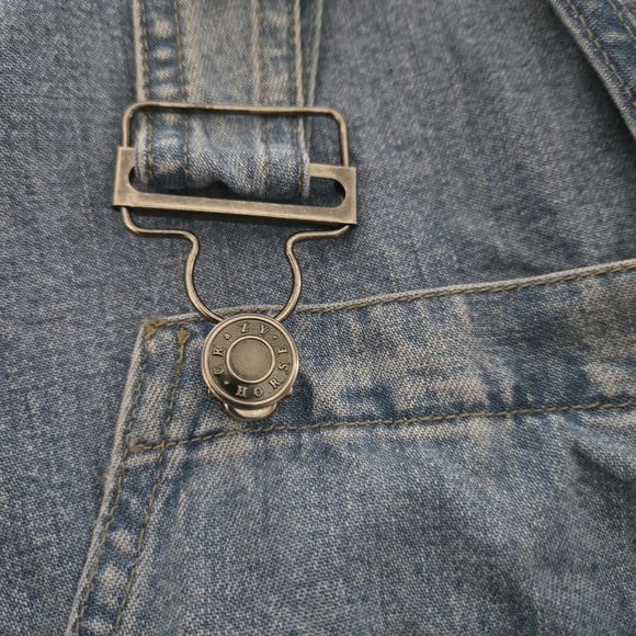 💛 2/$20 or 3/$26  Crazy Horse By Liz Claiborne Vintage Women's Denim Overalls - Picture 4 of 10